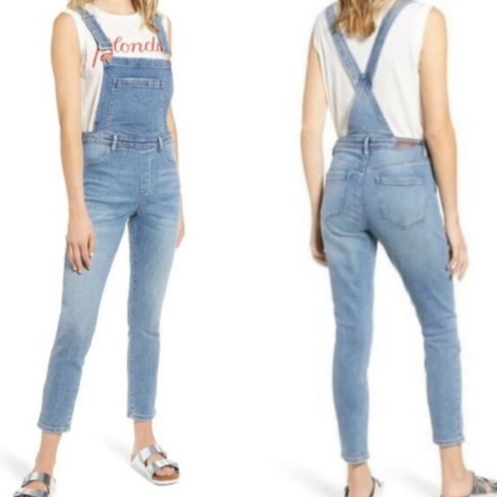 BlankNYC cropped denim overalls